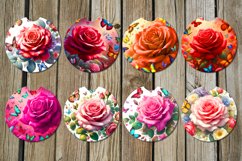 Rose | Spring Car coaster &amp; key chain sublimation design Product Image 2