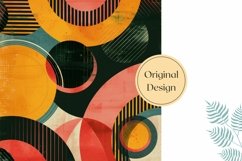 Retro Pillow Case Sublimation, Abstract Pillowcase Template Product Image 2