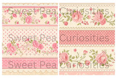 Shabby Chic, Pink, flowers, Papers, Junk Journal Product Image 2