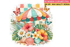 Summer Whimsical Clipart,Summer png,Beach Sublimation png Product Image 1