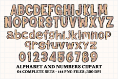 Thanksgiving Alphabet clipart, thanksgiving letters doodle Product Image 2
