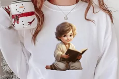 Christmas Baby Jesus Watercolor Clipart, Christmas Baby Jesu Product Image 2