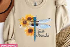 Just Breathe PNG, Motivation Sublimation PNG Product Image 2
