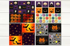 Halloween Squares | 6 Skinny tumbler sublimation designs Product Image 2