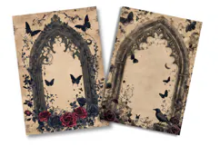 Gothic Arch Junk Journal Pages Product Image 2