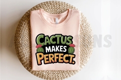 Cactus Makes Perfect Cute Graphic Design For T-Shirts Product Image 2