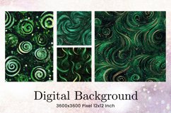 green glitter Background Wallpaper Sparkles Digital Paper_2 Product Image 1