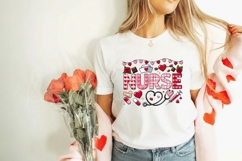 Valentine Nurse Healthcare Tshirt Design Product Image 2