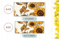 Sunflower Mug Template, Vintage Sunflowers Sublimation PNG Product Image 2