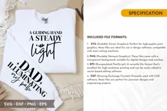 A Guiding Hand SVG - Father's Day Sleeve T shirt Design Product Image 2