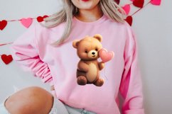Valentines Day Bear Clipart, Christmas Clipart Product Image 2