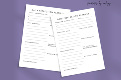 Minimal Daily Reflection Planner Template Editable Canva Product Image 2