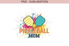 Pickleball mom png design for T-shirts Product Image 2