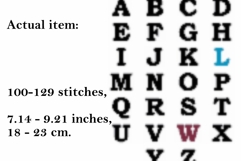 Cross stitch alphabet pattern digital file, embroidery temp Product Image 2