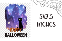 Happy Halloween Towel PNG, Spooky Halloween Cat PNG Product Image 2