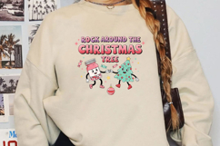 Rock Around the Christmas Tree Sublimation,Christmas Png Product Image 2