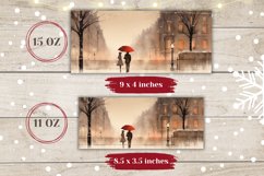 Watercolor Christmas Mug Template, Christmas Coffee Cup Product Image 2