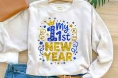 My 1st New Year Sublimation Design | Baby New Year PNG Product Image 1