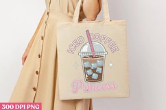 Iced coffee princess PNG, Iced Coffee Sublimation Product Image 3