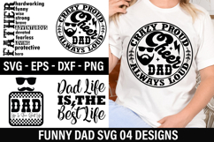 Funny Dad SVG Design - Dad Life Is The Best Life Product Image 1