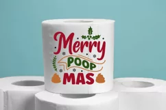 Merry poop mas SVG, Christmas Gag Gift SVG Product Image 2