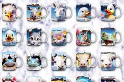 120 Animals Mug Wrap Bundle, Dog Sublimation, Hole In Wall Product Image 3