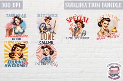 Sarcastic Sassy Girl Quote Bundle Sublimation Design of 18 Product Image 3