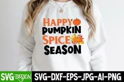 Happy Pumpkin Spice Season SVG Cut File,Fall SVG Cut File Product Image 1