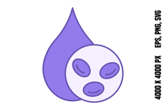 Colored Blood Icon Product Image 1