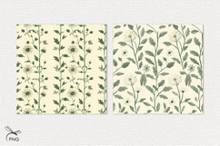 Floral digital paper, background clipart Product Image 2