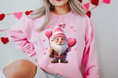Cute Valentine Gnome Clipart, Gnome Clipart, Cute Gnome Product Image 2