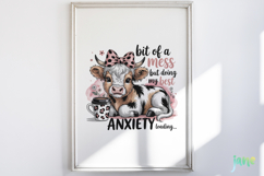 Cute Highland Cow Png Sublimation Product Image 5