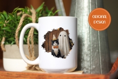 Halloween Cat PNG, Cartoon Halloween Cat T-Shirt PNG Product Image 2