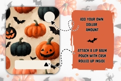 Cartoon Pumpkins Money Card Design, Kids Money Card Product Image 2