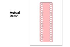 Embroidery floss organizer precut file, 42 holes design cros Product Image 2