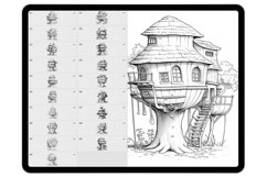 39 Procreate Forest Treehouse Stamp Brushes Product Image 2