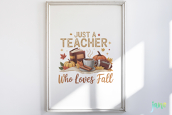 Coquette Teacher Fall Sublimation Clipart Product Image 5