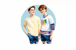 Family clipart, Brothers clipart, Boys clipart Product Image 4