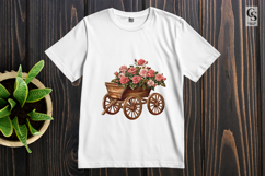 Vintage Rose Cart PNG Product Image 2