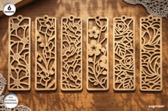 Floral Bookmarks Laser Cut Bundle | Glowforge | SVG Product Image 2