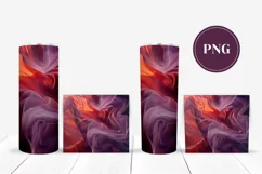 Liquid Waves Tumbler Template, Shimmer Tumbler Sublimation Product Image 2