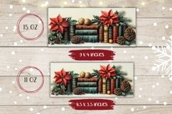 Books Mug Design, Christmas Coffee Mug Sublimation Product Image 2