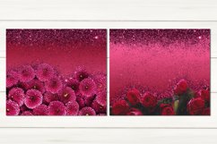Floral glitter Skinny tumbler design| Sublimation bundle Product Image 2