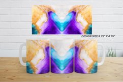 Watercolor Luxury White Purple Mug Wrap| Mug sublimation des Product Image 4