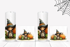 Watercolor Halloween Tumbler, Halloween Witch Tumbler Design Product Image 2