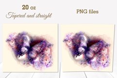 Sublimation Tumbler Design Watercolor Summer Butterfly 8 PNG Product Image 6