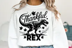 Thankful Rex Svg Svg | Thanksgiving Svg | Shirt Svg Product Image 2