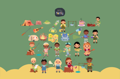 Kids Camping - Children&#039;s Educational Graphics Bundle Product Image 2