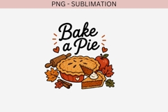 Bake a Pie PNG | Fall Bucket List Clipart Design Product Image 2