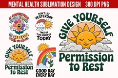 Mental Health Sublimation Bundle PNG Product Image 3